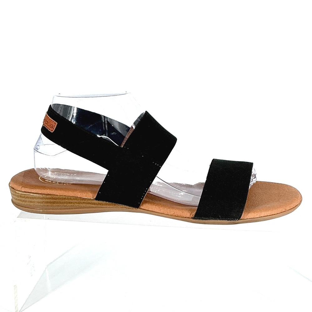 Andre Assous Size 11 Featherweights‎ Black Strap Flat Sandals Spain Nigella
